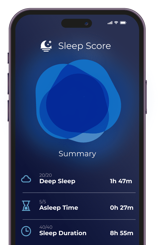 Sleep score summary